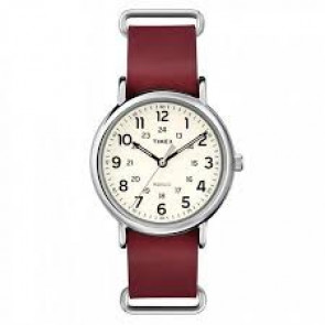 Uhrenarmband Timex 2P493 Leder Rot 20mm
