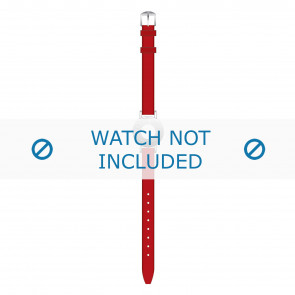 Tommy Hilfiger Uhrenarmband TH-14-3-25-0676 - TH679300904 / 1700391 Leder Rot 10mm + roten nähte