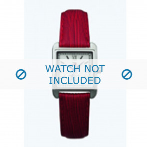 Tommy Hilfiger Uhrenarmband TH-11-3-14-0617 - TH679300826 / BT679300826 Leder Rot 16mm + roten nähte