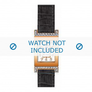 Tommy Hilfiger Uhrenarmband TH-23-1-25-0645 / TH679300857 Kroko leder Braun 16mm + braunen nähte