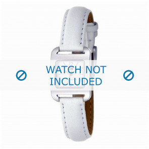 Tommy Hilfiger Uhrenarmband TH-27-3-14-0654 - TH679300872 / 1780681 Leder Weiss 12mm + weiße nähte