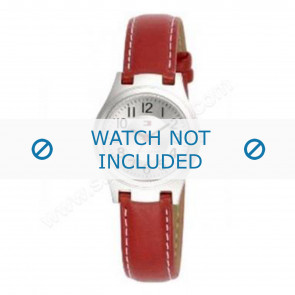 Tommy Hilfiger Uhrenarmband TH-27-3-14-0655 - TH679300875 / 1780686 Leder Rot 14mm + weiße nähte