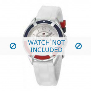 Tommy Hilfiger Uhrenarmband TH-47-3-14-0710 TH679300947 / 1780746 Kunststoff Weiss 17mm