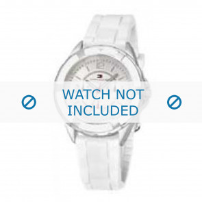 Tommy Hilfiger Uhrenarmband TH-47-3-14-0711 / TH679300948 Kunststoff Weiss