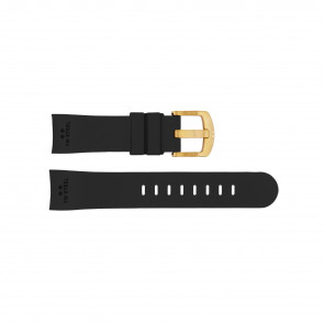 Uhrenarmband TW Steel TWB101 Silikon Schwarz 22mm