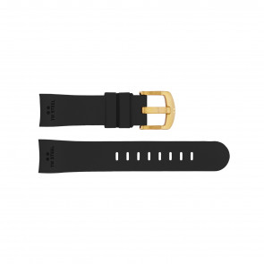 TW Steel Uhrenarmband TWB102 Silikon Schwarz 24mm
