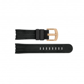 Uhrenarmband TW Steel TWB121 / TW87 Silikon Schwarz 24mm