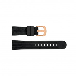 TW Steel Uhrenarmband TWB123 Silikon Schwarz 22mm