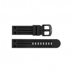 TW Steel Uhrenarmband TWB57 Silikon Schwarz 22mm