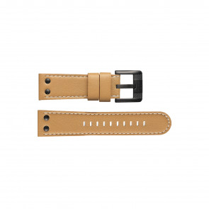TW Steel Uhrenarmband TWB66L Leder Braun 24mm + weiße nähte
