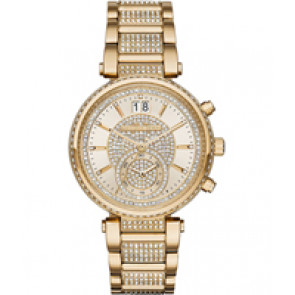 Uhrenarmband Michael Kors MK6308 Rostfreier Stahl Vergoldet 20mm