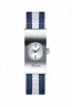 Lacoste Uhrenarmband 2000316 / LC-06-3-14-0011 Leder Blau 13mm + blauen nähte