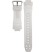 Uhrenarmband Casio 10220277 Kautschuk Weiss 19mm