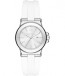 Uhrenarmband Michael Kors MK2498 Silikon Weiss 20mm