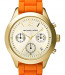 Uhrenarmband Michael Kors MK5407 Silikon Orange 18mm