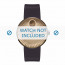 Movado Uhrenarmband 3680043 Silikon Dunkelbraun 22mm