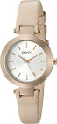 Uhrenarmband DKNY NY2457 Leder Beige 10mm