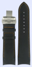 Uhrenarmband Tissot T600028613.XL Leder Schwarz 24mm