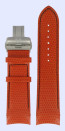 Uhrenarmband Tissot T0356271605102A / T600030665 Leder Orange 24mm