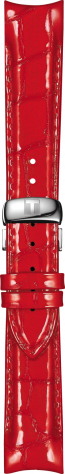 Uhrenarmband Tissot T0352101603101A / T610042655 Leder Rot