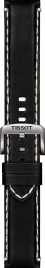 Uhrenarmband Tissot T1256171605100 / T600044982 Leder Schwarz 22mm