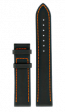 Uhrenarmband Tissot T610033933 Leder Schwarz 19mm