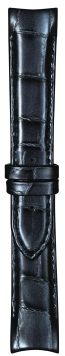 Uhrenarmband Tissot T610038036 / T0352071606100B Leder Anthrazitgrau