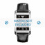 Armani Uhrenarmband AR0363 Leder Schwarz 22mm + schwarzen nähte