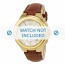 Michael Kors Uhrenarmband MK2266 Leder Hellbraun 22mm + braunen nähte