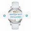 Tissot Uhrenarmband T050.207.A Lady Heart Dressport - T610029084 / T050.217.A / T906.217.A Kroko leder Weiss 16mm + weiße nähte