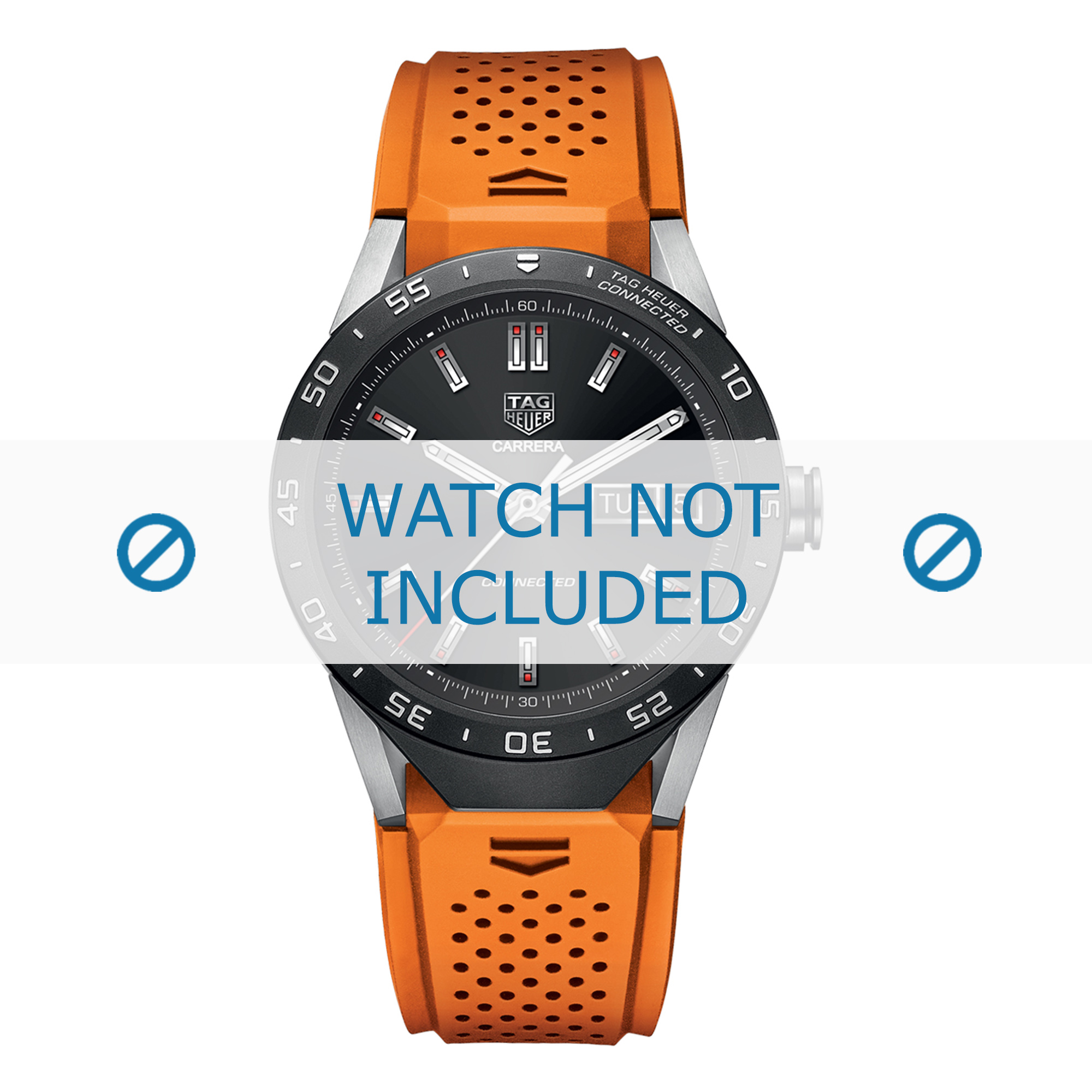 Tag heuer connected orange strap hotsell